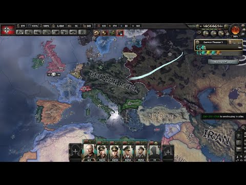 hearts of iron 4 en directo live Alemania Germany vs francia france vs england inglaterra - YouTube