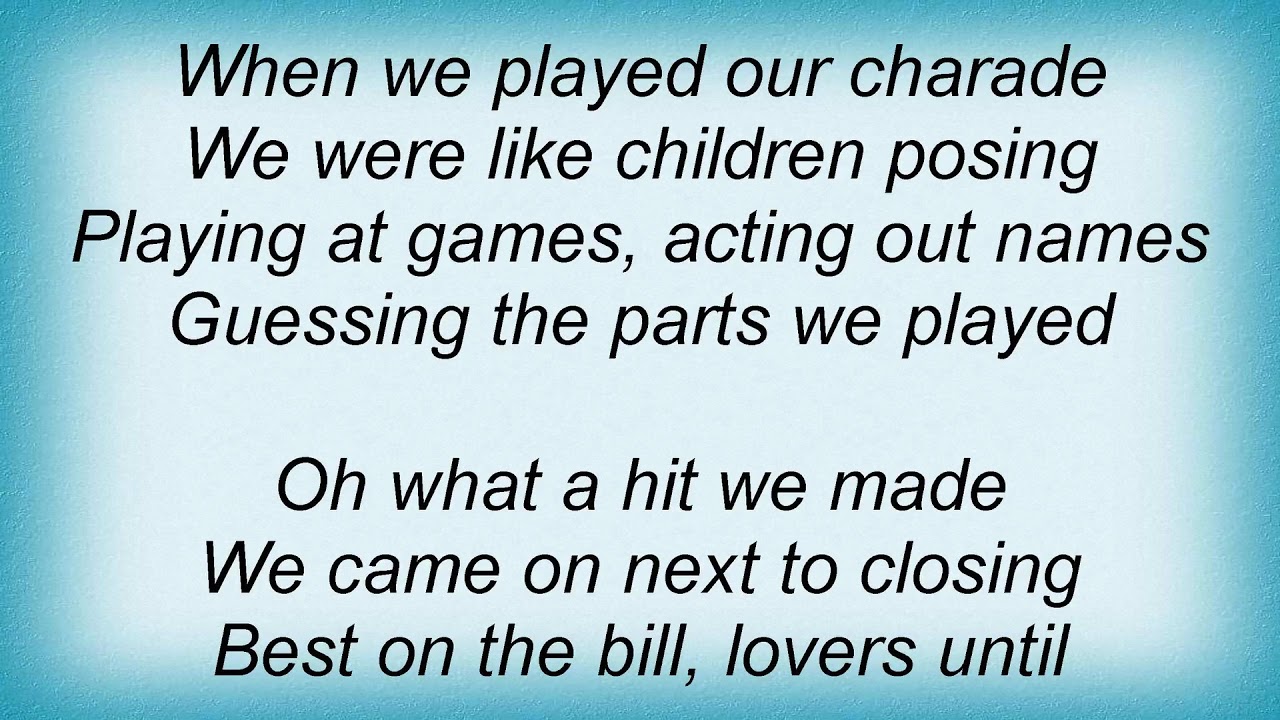 Blossom Dearie Charade Lyrics YouTube