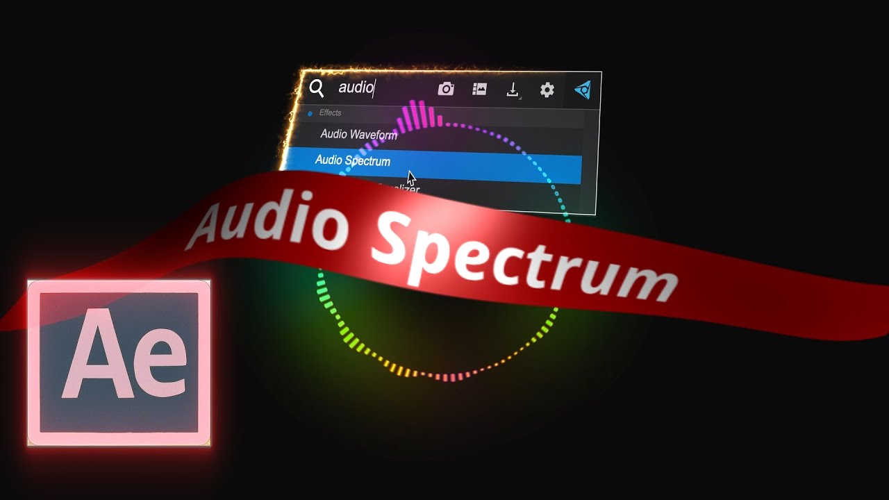 Reactive Audio Spectrum Digital |After effects tutorial