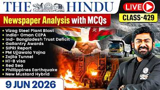 The Hindu Analysis - 9th June | The Hindu Newspaper Today with MCQs | Aasim Sir