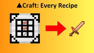 ▲Craft datapack: Every Recipe