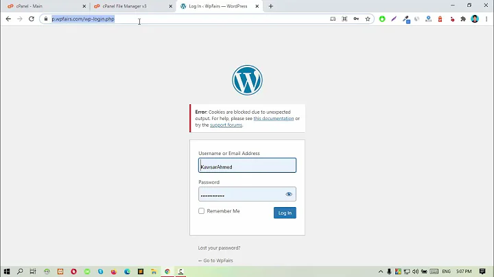 How to solve cookies are blocked due to unexpected output error problem on WordPress website