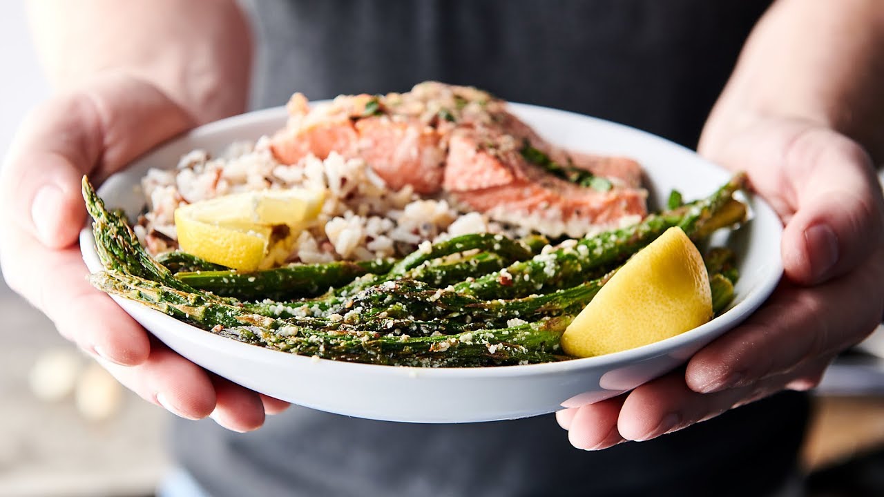 Lemon Parmesan Roasted Asparagus Youtube