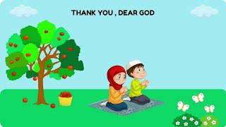 Thank you dear God nursery rhymes | Thank you | Thank you dear God | English animated nursery rhymes