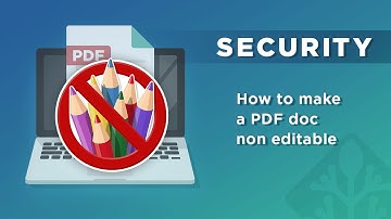 How to make PDF non editable without using passwords