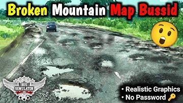 BROKEN ROAD  MAP Mod For Bussid | How to add map in Bus Simulator Indonesia | Map Mod Bussid V-3.7.1