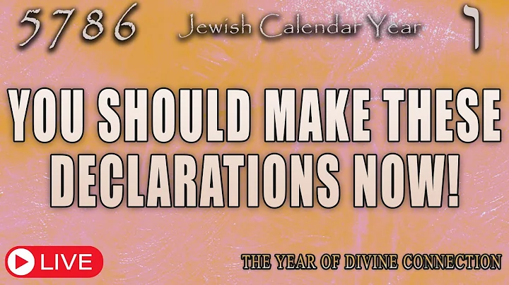 Jewish Calendar Year 5786 | Make THESE Declarations Now! | Eric Burton