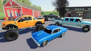 Building race cars and Monster trucks from junk cars | Farming Simulator 19 screenshot 4