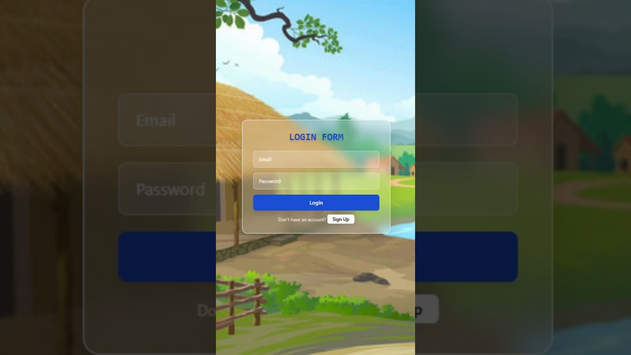 Modern Transparent Login Form | Beautiful UI Design