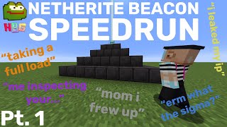 TalkingMime and HBG Speedrun a Netherite Beacon (pt.1)