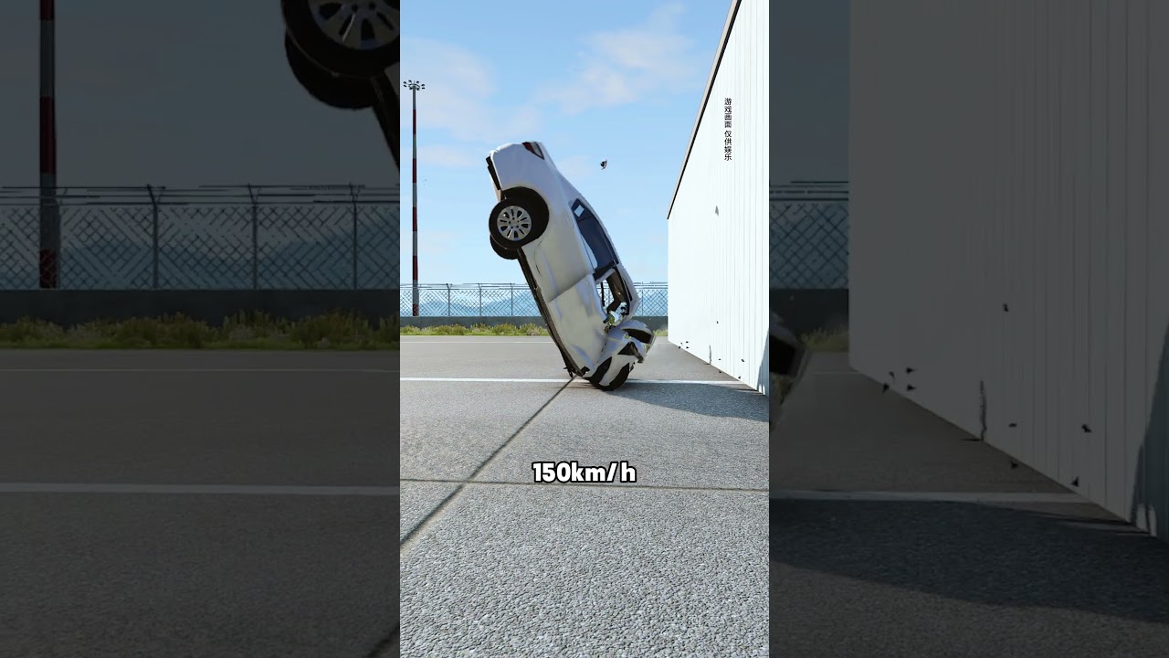 Honda Accord crash test at different speeds 