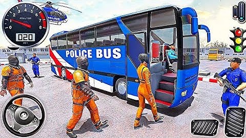 Police Bus Simulator 3D Gameplay - Real Multi -Storey bus Driver 2025 - Android Gameplay