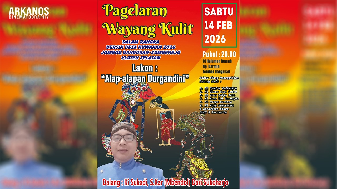 Alap - Alapan Durgandini | Bersih Desa Dan Ruwahan Jombor Danguran - Sumberejo | Ki Sukadi, S.Kar