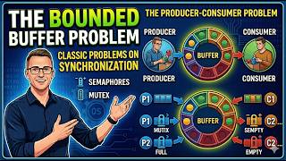 Bounded Buffer Problem Explained | Producer-Consumer Problem | OS Synchronization