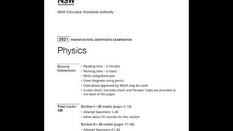 2021 Physics HSC | 100% Worked Solutions