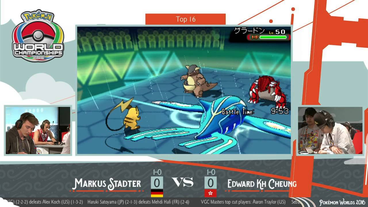 2016 Pokémon VG WCS (Master Division) Top 16 - [DE] Markus Stadter VS [HK] Edward KH Cheung