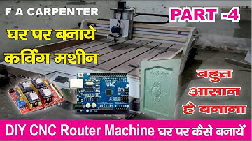 Live: DIY CNC ROUTER MACHINE AT BY PLY WOOD Part 4 | Making a DIY CNC Machine With Tools | Carpenter