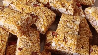 how to make nut bars, Sesame snaps nut bars, peanut candy, energy bars, sesame candy