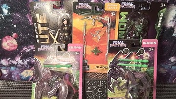 Dollar Tree Final Faction Action Figures, Weapons, Drone Alien 👾  Toys On A Budget