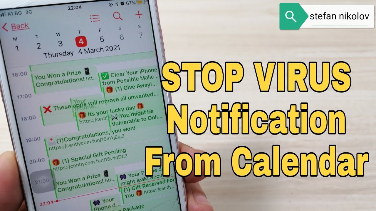 How To Remove IPhone Spam Calendar Virus Easy Method YouTube