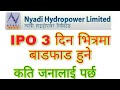 Nyadi Hydropower को IPO बाडफाड_कतिलाई पर्ला_Opening Range कति_New Ipo_Upcoming Ipo in Nepal