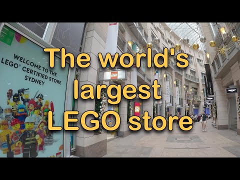 YouTube thumbnail: The world's largest LEGO store, Sydney, Australia