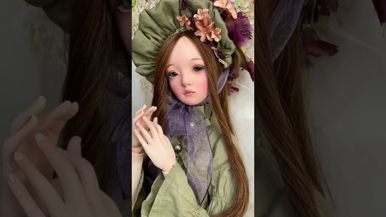 可愛い・抱っこしやすい・ねんねも一緒に・おすわりももたれるとします・人形作家作 球体関節人形作家【玉置千春様】眠るかわいい抱き人形◇第17回
