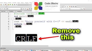 How to remove CRLF from codeblocks