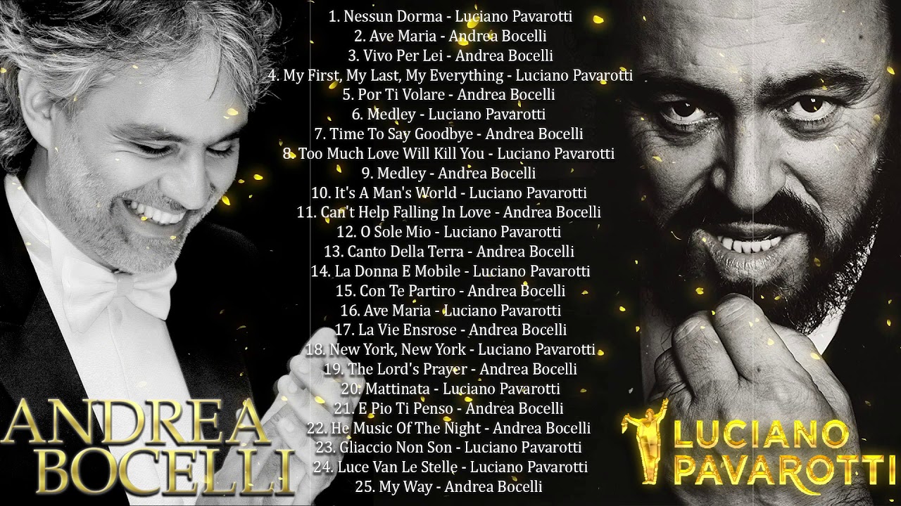 ⁣Andrea Bocelli,Luciano Pavarotti Greatest Hits - Andrea Bocelli, Luciano Pavarotti Playlist 2020