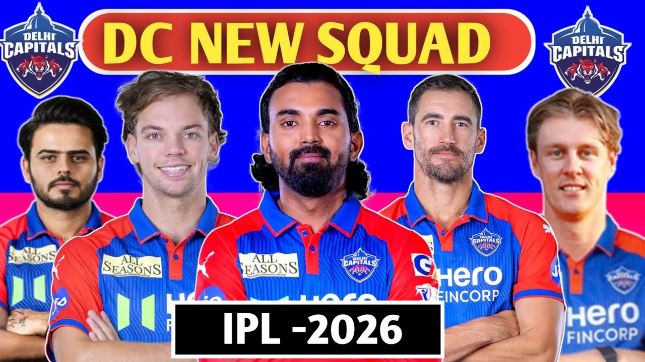 Delhi Capitals New Squad For Tata IPL 202|| dc full squad for tata ipl 2026 