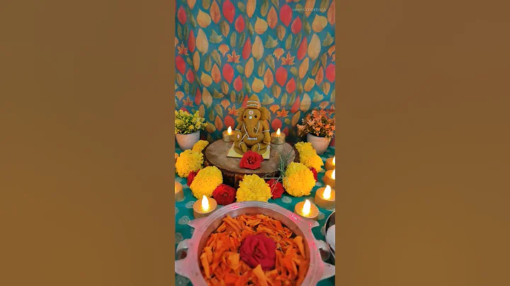 Ganpati Bappa Decoration 2023 / Decoration Ideas #shorts #ytshorts #ganpatidecoration