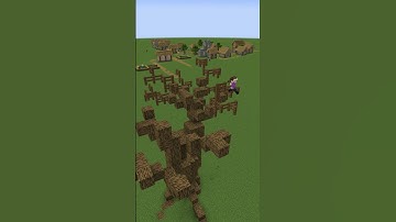 Fancy Oak Tree Timelapse || #shorts #minecraftshorts #minecraftbuilding #minecrafttutorial