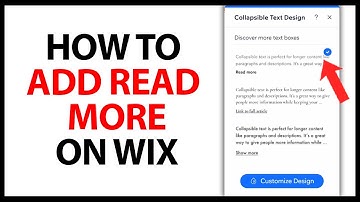 How to Add Read More on Wix in 2025