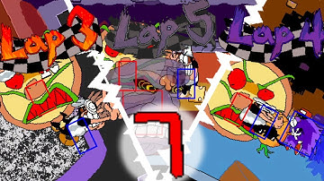The Crumbling Tower of Pizza 7 Taunt Laps 3-5 as Peppino
