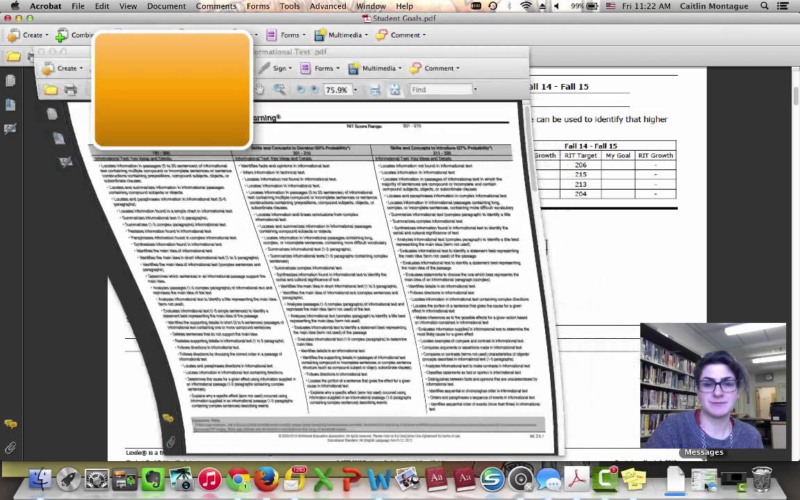 Map Student Goal Setting Worksheet Youtube