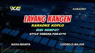 Didi Kempot - Layang Kangen KARAOKE KOPLO  NADA CEWEK (YAMAHA PSR - S 775)