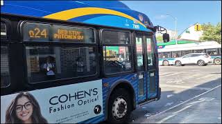 MTA: Q24 action at Jamaica (Parsons Blvd and 88 Av, F train station)