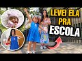 ROTINA ESCOLAR REALZONA! *LEVEI ELA NA ESCOLA* 😱✨