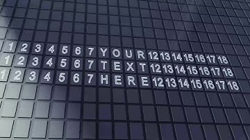 Flip Board Text Reveal | Cinema 4D Templates - Videohive