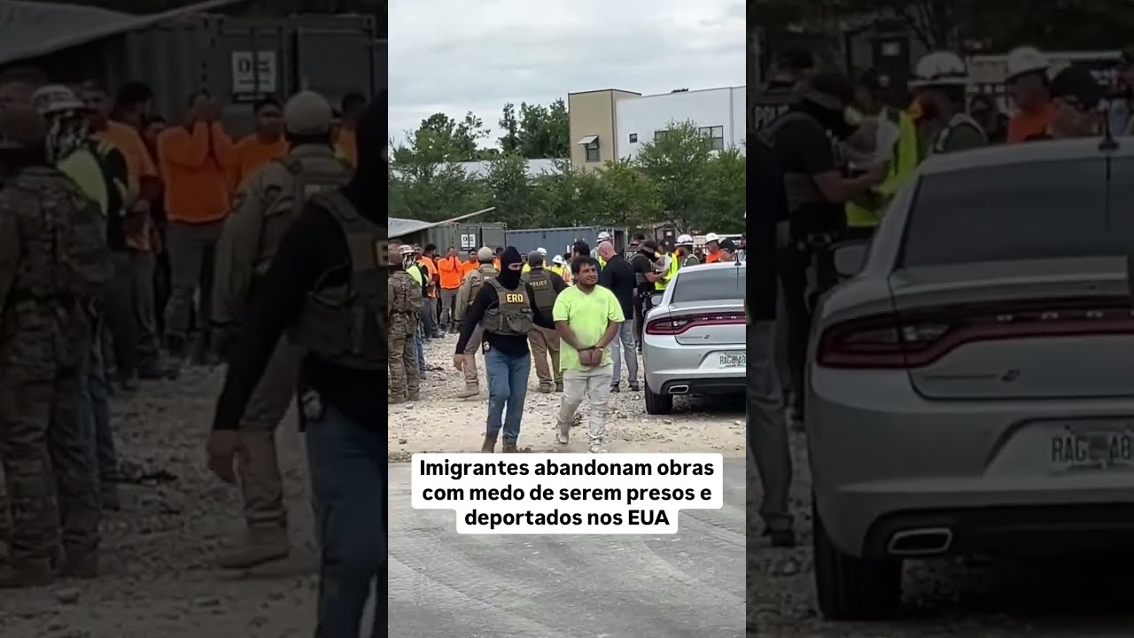 🇺🇸 Imigrantes abandonam obras com medo do ICE nos EUA