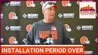 What changes for the Cleveland Browns in training camp now that the INSTALLATION PERIOD is over