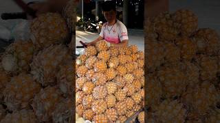 태국 달인의 파인애플 자르기 - Thai Street Food