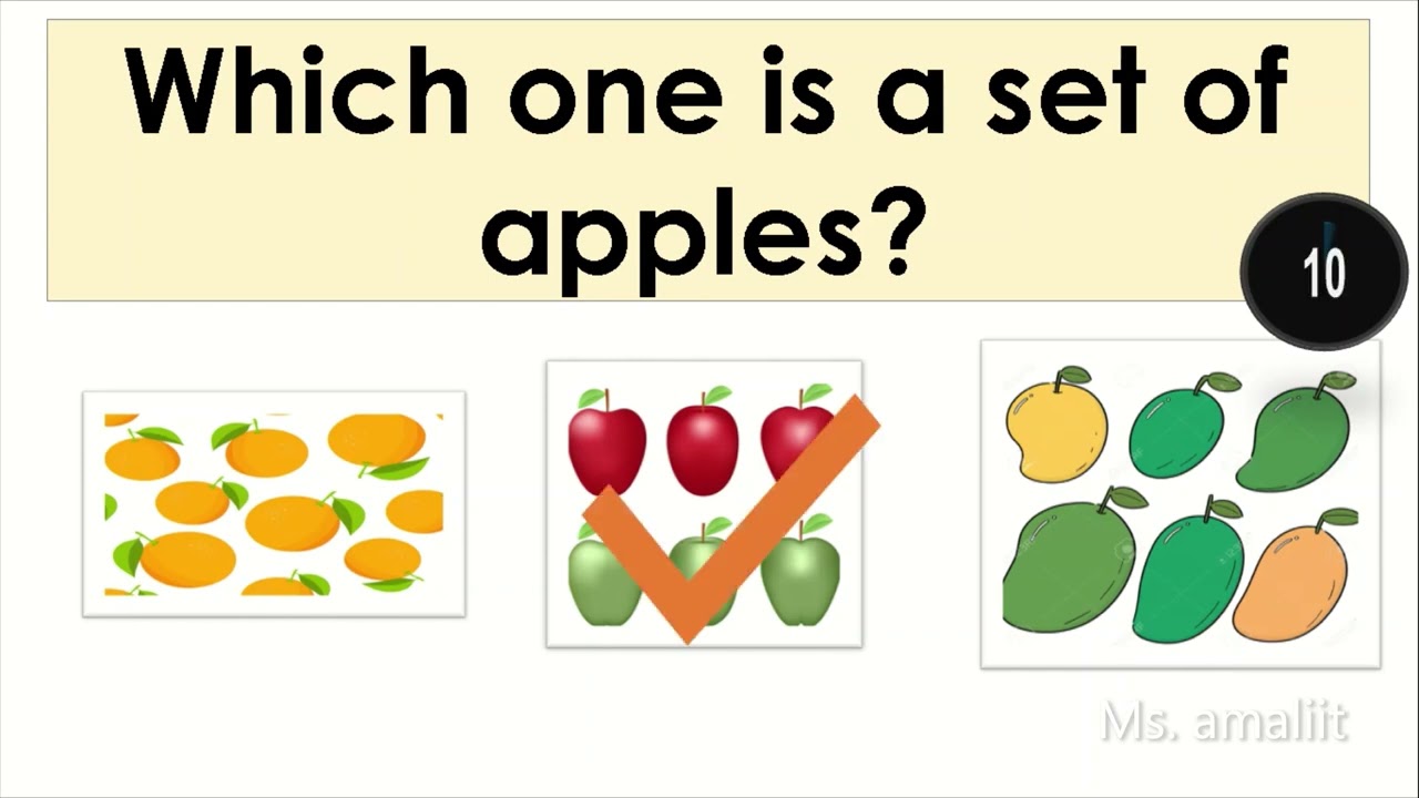 SETS FOR KINDERGARTEN