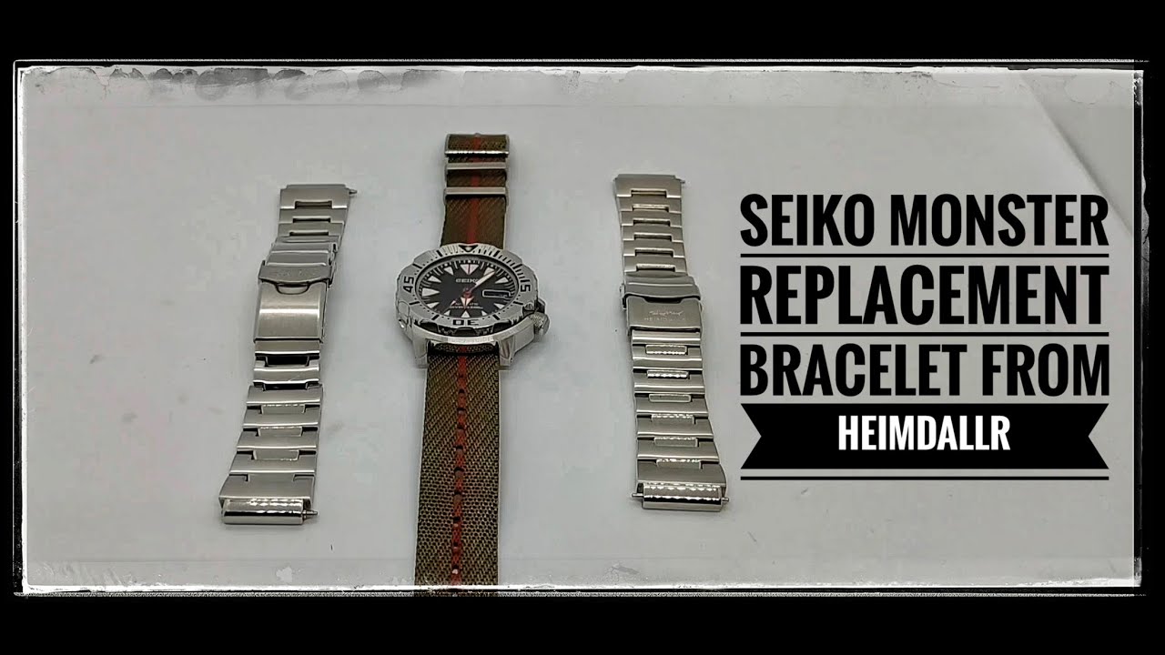 AliExpress watch accessories #19: Seiko Monster replacement bracelet from  Heimdallr - YouTube