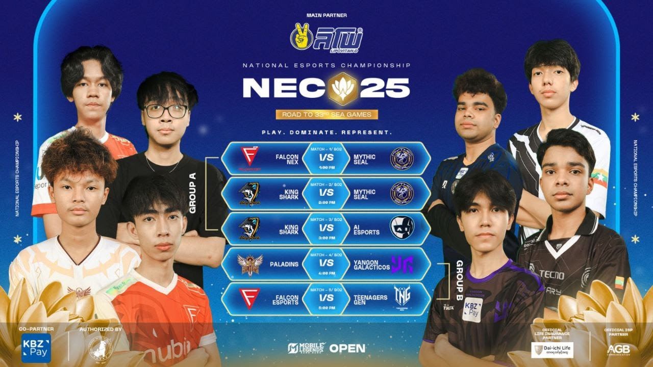 National Esports Championship 2025 Group Stage Day 1 LIVE 📺‼️