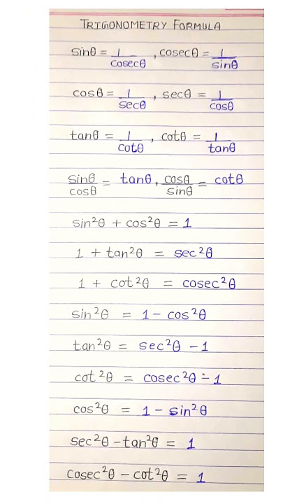 #shorts #trigonometry all formula class 10 #trikonmitisutra #shortvideo