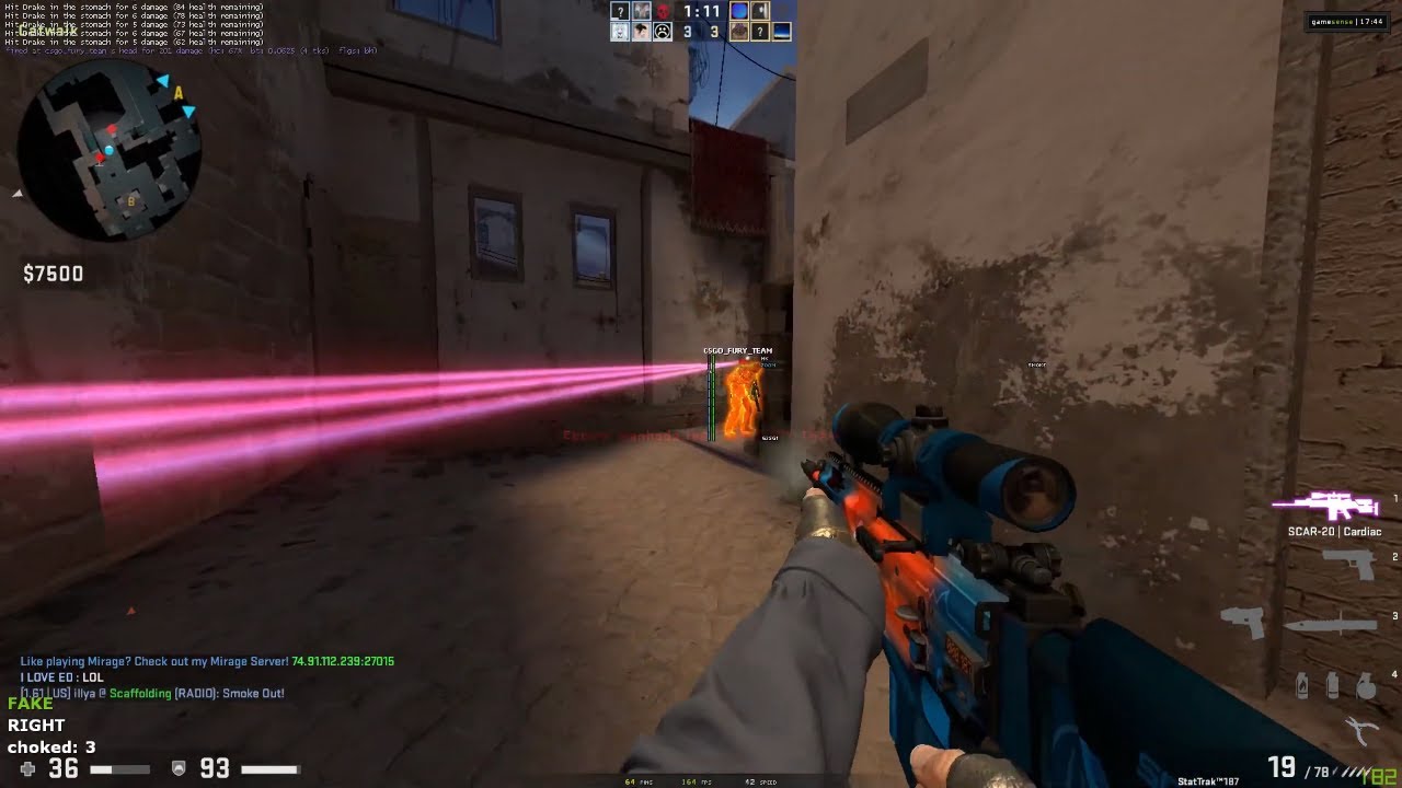 Washing Yo Ass with skeet.cc / gamesense.pub