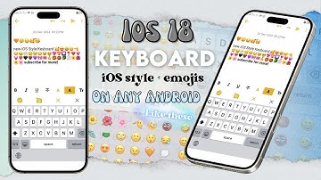 iOS 18 Style Keyboard with iOS emojis + click sounds on any Android