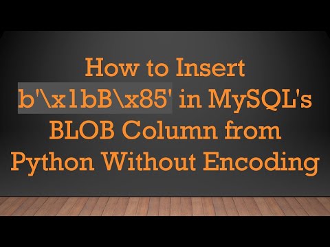 How to Insert