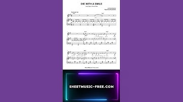 Thumbnail of Die With A Smile - Lady Gaga, Bruno Mars | Piano Sheet Music 🎵🎹